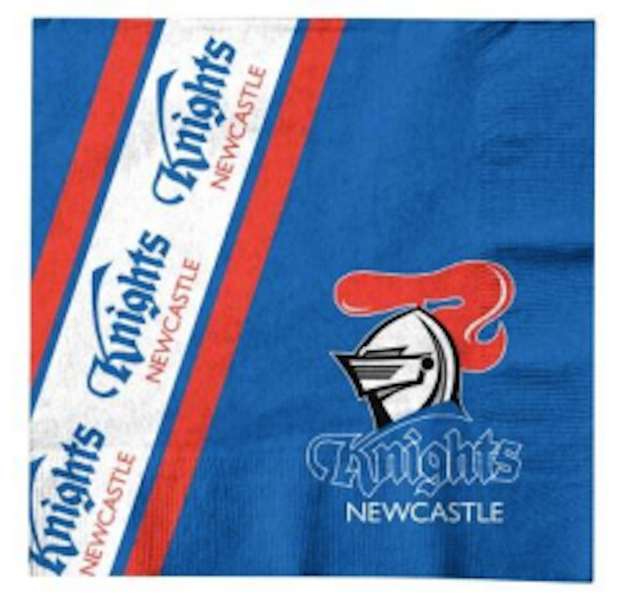 NRL Newcastle Knights Birthday Christmas Plates Cups Napkins Party Gift Pack